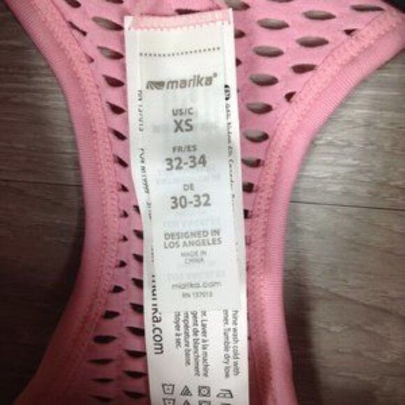 Marika Pink Seamless Perforated Sports Bra - Picture 6 of 7